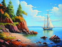 Яхта у берега