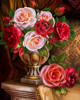 Без бренда «Букет роз в изящной вазе» в Ростове-на-Дону