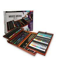 Без бренда «Оптовая коробка 5 шт.: Художественный набор (174 предмета) в деревянном чемоданчике» в Ростове-на-Дону