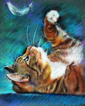 Без бренда «Котенок играет пером» в Ростове-на-Дону в интернет-магазине  Без бренда «Котенок играет пером» в Ростове-на-Дону