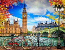 Велосипед на набережной Лондона