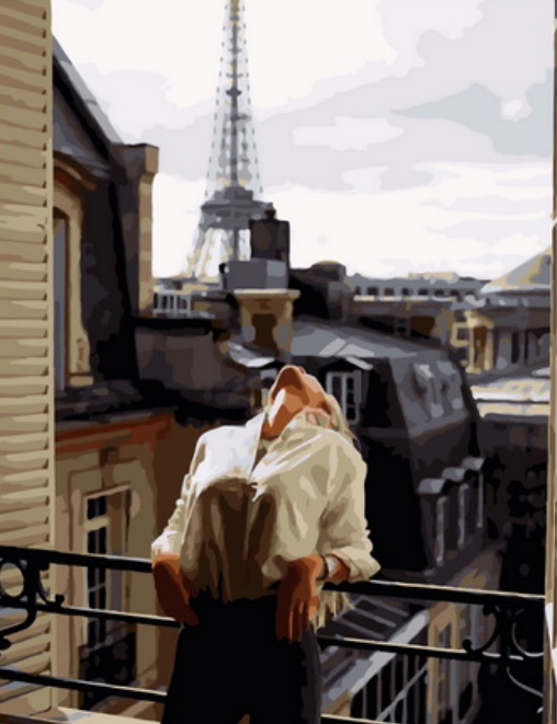 Картина по номерам 40x50 Кайф от Парижа