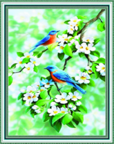 Без бренда «Две птички на цветущей яблоне» в Ростове-на-Дону в интернет-магазине  Без бренда «Две птички на цветущей яблоне» в Ростове-на-Дону