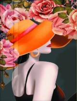 Без бренда «Дама в яркой шляпе и розы» в Ростове-на-Дону в интернет-магазине  Без бренда «Дама в яркой шляпе и розы» в Ростове-на-Дону