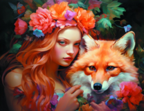 Без бренда «Рыжая девушка и рыжая лисица» в Ростове-на-Дону в интернет-магазине  Без бренда «Рыжая девушка и рыжая лисица» в Ростове-на-Дону