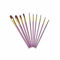 Без бренда «Кисти для рисования набор (10 шт) сиреневые» в Ростове-на-Дону в интернет-магазине Без бренда «Кисти для рисования набор (10 шт) сиреневые» в Ростове-на-Дону